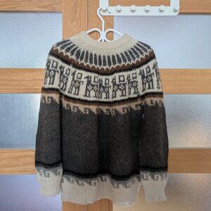 XL Llama Wool Sweater, made in Bolivia / Chandail pure laine de lama